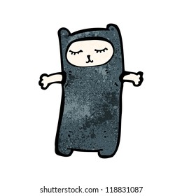 cartoon person in cat costume
