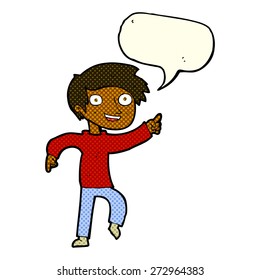 cartoon person with speech balloon