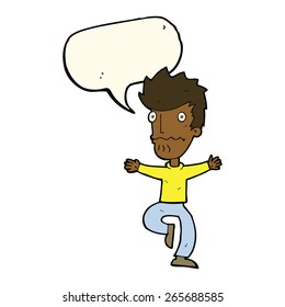 cartoon person with speech bubble