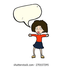 persona de caricatura con burbuja de habla