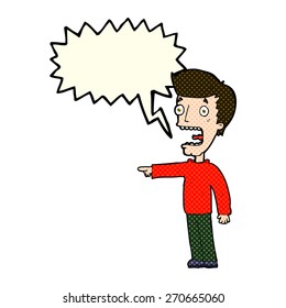 cartoon person with speech bubble