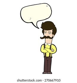 persona de caricatura con burbuja de habla