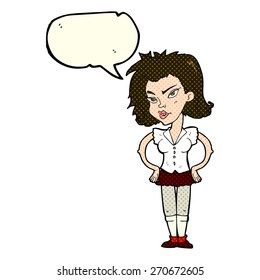 cartoon person with speech bubble