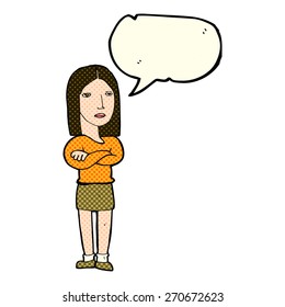 cartoon person with speech bubble