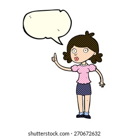 cartoon person with speech bubble