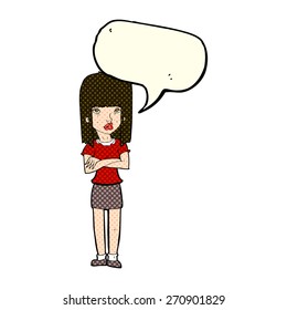 cartoon person with speech bubble