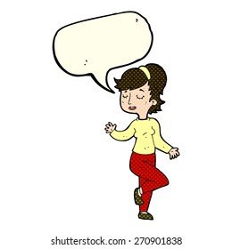 cartoon person with speech bubble