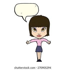 cartoon person with speech bubble
