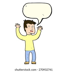 cartoon person with speech bubble