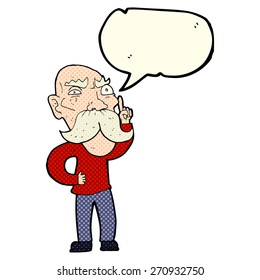 persona de caricatura con burbuja de habla