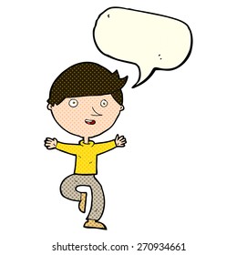cartoon person with speech bubble