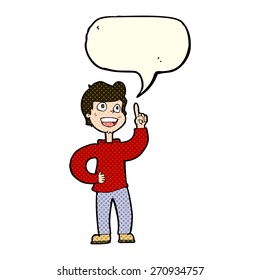 persona de caricatura con burbuja de habla