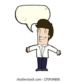 cartoon person with speech bubble