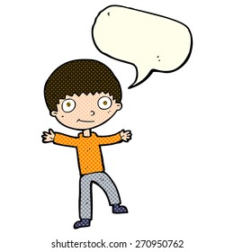 cartoon person with speech bubble