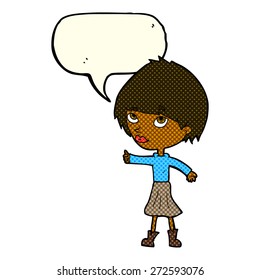 cartoon person with speech bubble