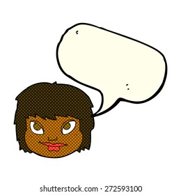cartoon person with speech bubble