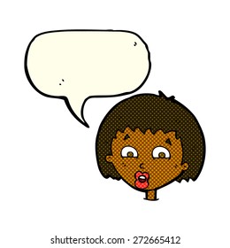 cartoon person with speech bubble