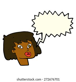 cartoon person with speech bubble