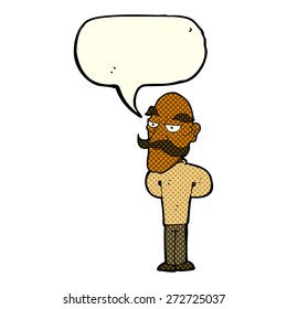 persona de caricatura con burbuja de habla