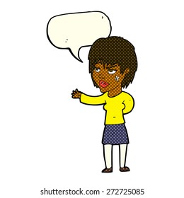 cartoon person with speech bubble