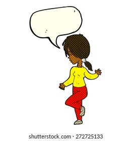 cartoon person with speech bubble