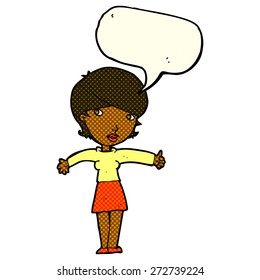 cartoon person with speech bubble