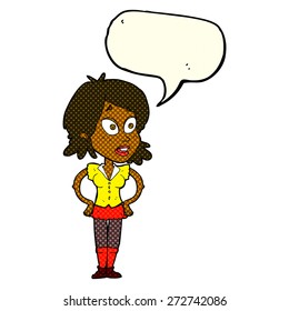 cartoon person with speech bubble