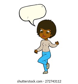 cartoon person with speech bubble