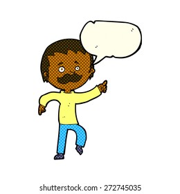 cartoon person with speech bubble