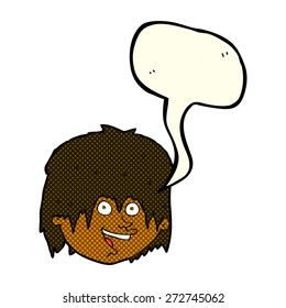 Cartoon-Person mit Sprachblase