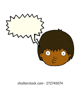 cartoon person with speech bubble