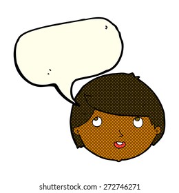 cartoon person with speech bubble