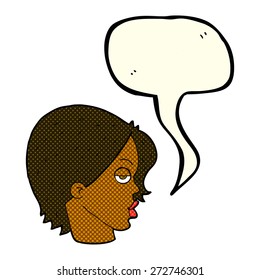 cartoon person with speech bubble