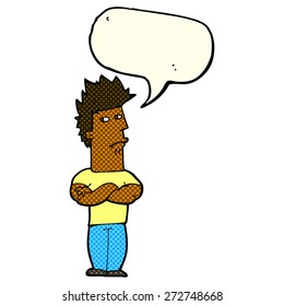 Cartoon-Person mit Sprachblase