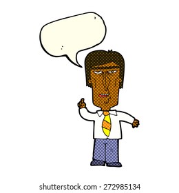 cartoon person with speech bubble