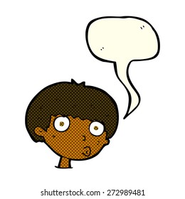 cartoon person with speech bubble