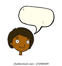 cartoon person with speech bubble