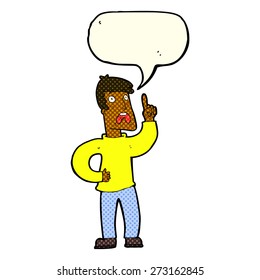 Cartoon-Person mit Sprachblase