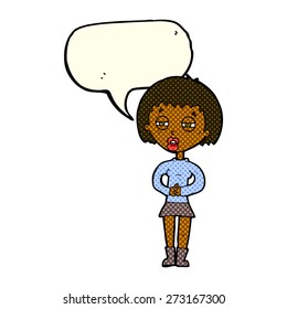 Cartoon-Person mit Sprachblase