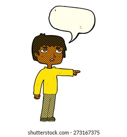 cartoon person with speech bubble
