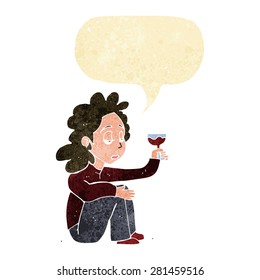 cartoon person with speech bubble