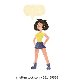 cartoon person with speech bubble