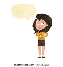 cartoon person with speech bubble