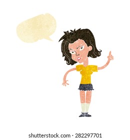 cartoon person with speech bubble