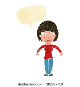 cartoon person with speech bubble