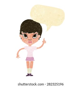 cartoon person with speech bubble