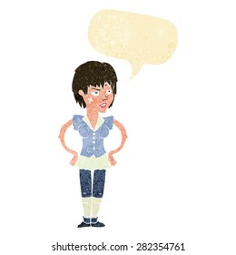 cartoon person with speech bubble