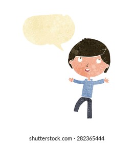 cartoon person with speech bubble