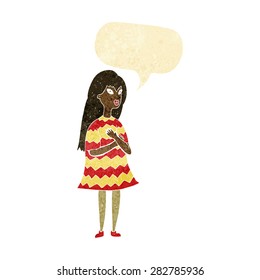cartoon person with speech bubble