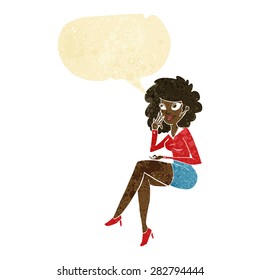 cartoon person with speech bubble